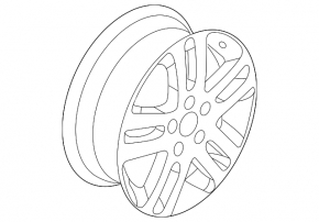 Wheel disk R16 VW Jetta 11-17 USA type 3 curb