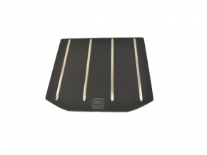 Jeep Grand Cherokee WK2 14-17 trunk floor board, black, scratches on chrome, needs cleaning