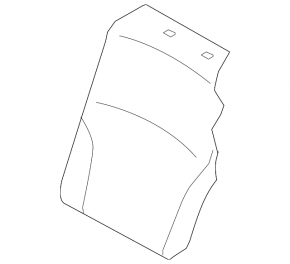 Subaru Legacy 15-16 Left Rear Seat Backrest Black Fabric