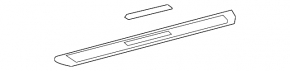 Lexus IS 14-20 chrome outer front left door sill plate