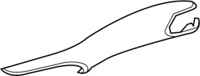 Front panel trim Infiniti QX30 17- leather black