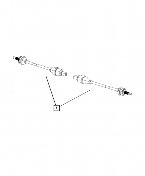 Drive axle rear left Jeep Compass 17 - rusty