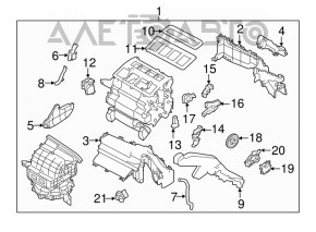 Heater assembly Subaru Impreza 17- GK without climate control