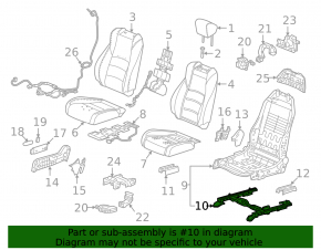 Honda Accord 18-22 Front Passenger Seat Position Sensor