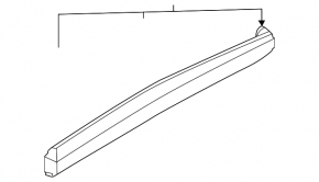 Lower rear right door trim for Nissan Ariya 23-25