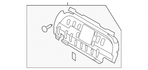 Front trunk trim Hyundai Sonata 11-15 hybrid black