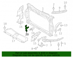 Bracket ambient air temperature sensor Audi Q3 8U 15-18