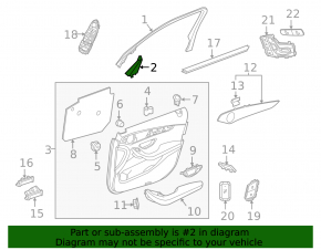 Exterior mirror plug front left Mercedes C-class W205 15-21
