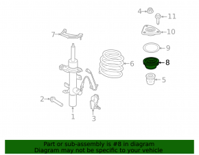 Front left shock absorber support Ford C-max MK2 13-18