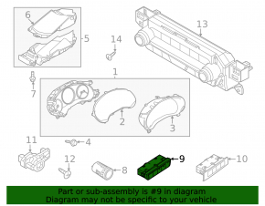 Front panel button block upper Mazda CX-30 20-21
