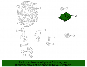 SRS airbag module airbag computer Mazda CX-30 20-22