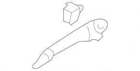 Door handle outer front right Mazda6 03-08