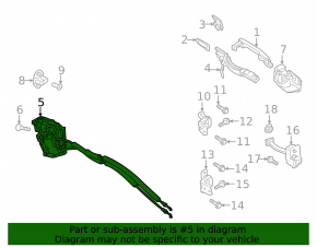 Mazda CX-90 24-26 rear left door lock