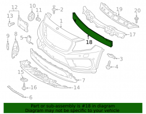 Mercedes GLA 15-20 Front Bumper Reinforcement