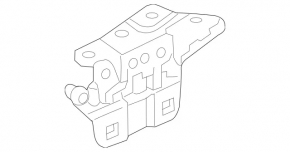 Right hood hinge for Mercedes GLS-class X166 13-19