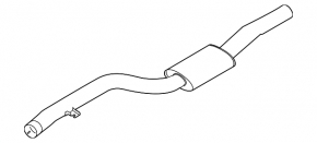 Exhaust line middle part BMW 5 G30 17-23 3.0T