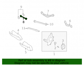 Lower rear right transverse control arm Mercedes W221