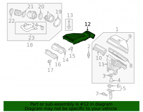 Air intake Hyundai Tucson 16-18 1.6T rear