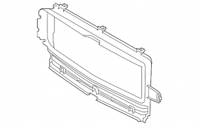 Louvers radiator deflector frame bare Volvo XC60 18-23