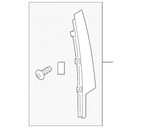 Door trim side front right Volvo XC40 19-25