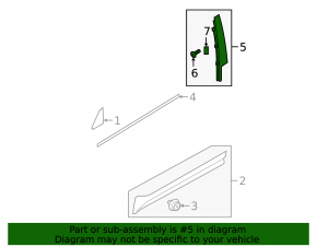 Door trim side front right Volvo XC40 19-25