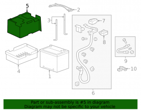 Battery Housing Acura MDX 14-15