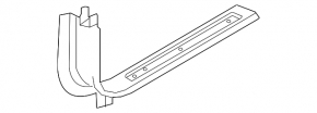 Door sill trim front left inner Volvo XC90 16-23 black
