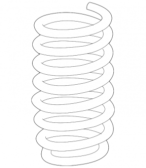 Rear left spring BMW 4 F36 14-20 Gran Coupe AWD