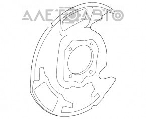 Brake Disc Cover Front Right Toyota Sequoia 08-16