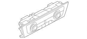 Climate control Audi A6 C7 16-18 for 4 zones with heated seats
