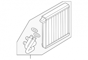 Evaporator Audi A6 C7 12-18 with valve