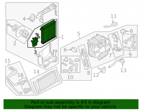 Evaporator Audi A6 C7 12-18 with valve