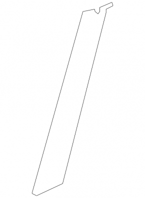 Windshield molding left Mini Cooper Countryman R60 10-16