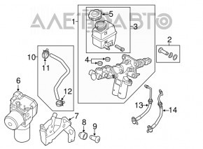 Brake booster brake booster Kia Optima 11-13 hybrid