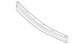 Front bumper reinforcement complete with fangs Nissan Rogue 14-20 usa type1
