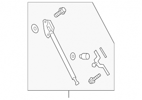 Shock absorber trunk door left Subaru Outback 20-23