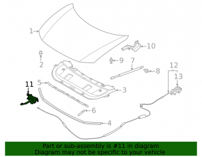 Nissan Murano 25-26 hood lock