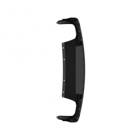 Rear bumper trim lower Jeep Cherokee KL 19-21 for 2 pipes, structure, for chrome tips, for towbar
