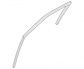 Front left door glass guide Nissan Kicks 18-24