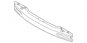 Rear bumper reinforcement Kia Optima 14-15 rest