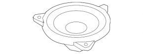 Rear shelf speaker left Audi A6 C8 19-