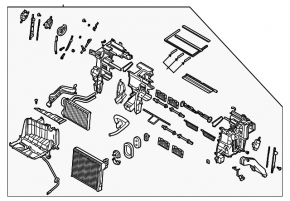 Kia K5 21-24 fwd heater assembly, for rear row airflow