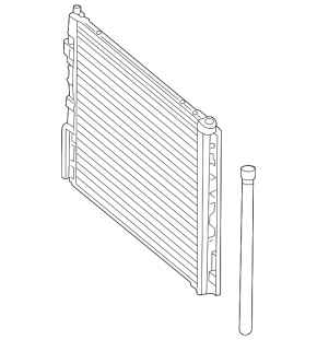 Mercedes CLA 45 14-19 AMG air conditioning condenser radiator pack