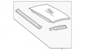 Mercedes C-class W205 19-21 rear panoramic view, gray curtain