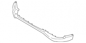 Lower lip of the front bumper Ford Edge 15-18 prerest, SPORT