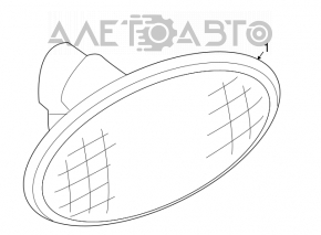 Turn in the wing front right Mazda3 03-08 HB