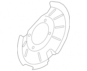 Brake Disc Cover Rear Right Ford Ecosport 18-22 FWD