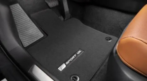 Lexus UX200 UX250h 19-23 black rear left fabric floor mat
