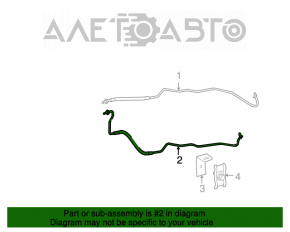 Left automatic transmission radiator pipe for Mercedes W164 ML 350