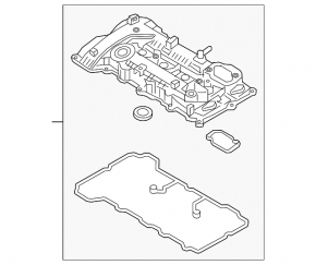 Valve cover Hyundai Sonata 15-19 G4NG hybrid